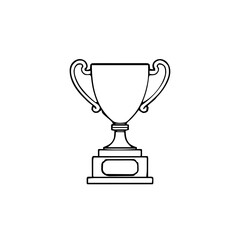 Business & Analytics – Thick Outline BW – trophy