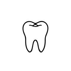 Health & Medical &ndash; Thick Outline BW &ndash; tooth minimal