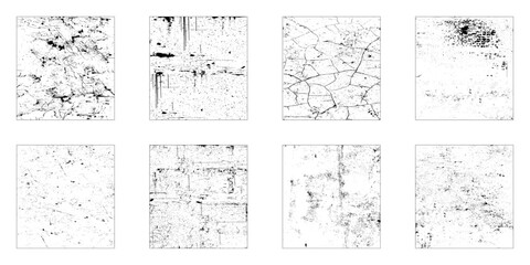 Grunge Urban Backgrounds set.Texture Vector.Dust Overlay Distress Grain ,Simply Place illustration over any Object to Create grungy Effect, dirty, texture for your design.