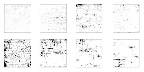 Grunge Urban Backgrounds set.Texture Vector.Dust Overlay Distress Grain ,Simply Place illustration over any Object to Create grungy Effect .abstract,splattered , dirty, texture for your design.