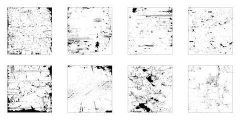 Grunge Urban Backgrounds set.Texture Vector.Dust Overlay Distress Grain ,Simply Place illustration over any Object to Create grungy Effect. 