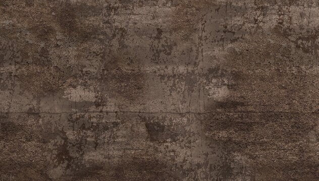 A distressed, dark brown and gray textured surface, showing a rough, worn pattern with hints of corrosion or aged material. Industrial and rustic feel