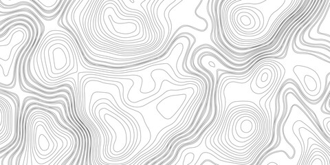  Topography map background Vector banner.The concept of a conditional geography scheme and the terrain path. Dark on black. 