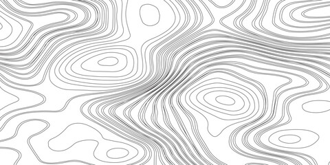 Topographic map patterns, topography line map. Vintage outdoors style.the black on white contours vector topography.
