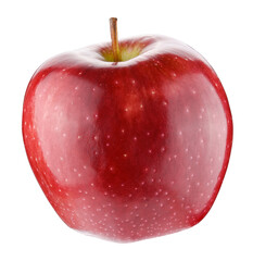 Fresh red apple isolated on a transparent background. Full depth of field. PNG.