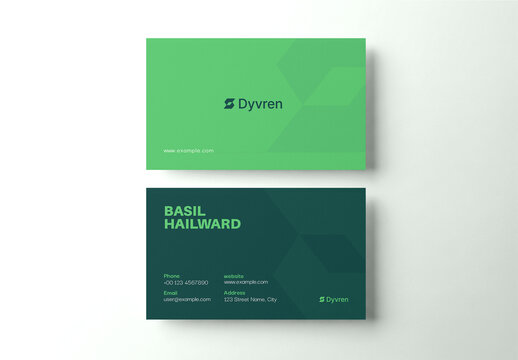 Minimal Business Card Template Clean Corporate Identity