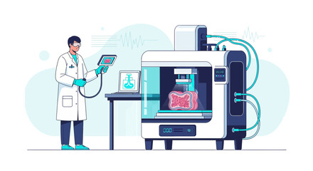 Future healthcare with 3D bio-printing for organ replacement and regenerative medicine