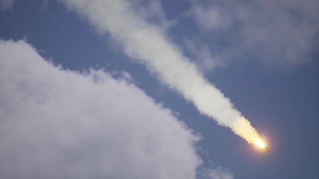 Missile KH-29T In The Sky