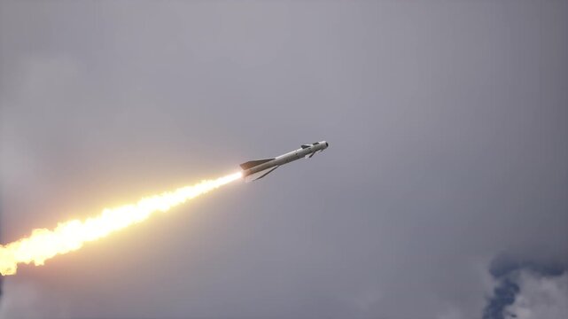 Missile KH-29T In The Sky