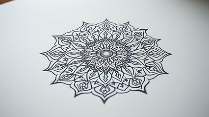 radial. Detailed mandala pattern with geometric precision on a flat surface. event programs, museum guides, designed for cultural heritage projects and event programs.