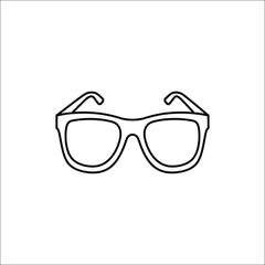 Modern sunglasses icon for design and web applications