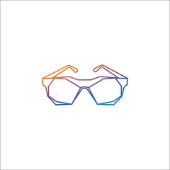 Modern sunglass icon for eyewear and fashion design