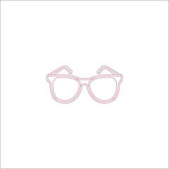 Modern sunglasses icon in a clean minimalist vector design