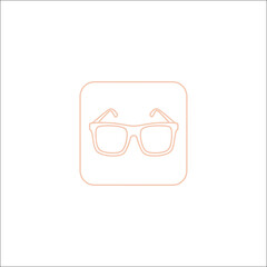Modern sunglass icon with clean lines and vibrant color options