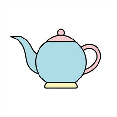 Teapots and Coffee Servers Vector Illustration – Kitchen Beverage Ware Icon