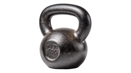 Modern adjustable kettlebell weight training equipment for strength exercise and home workout fitness routines displayed clearly on white background