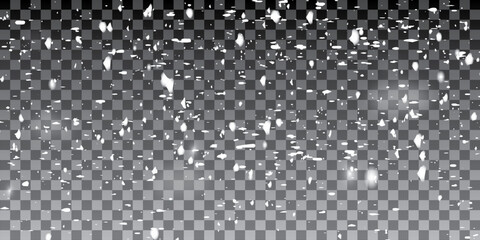 Falling down real snowflakes, heavy snow, snowstorm weather, shot background