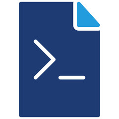 Coding Blue Color Icon