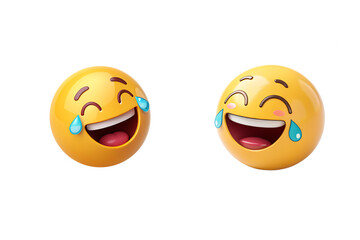 Fototapeta premium Cartoon Laughing Emoji 3D – Meme Reaction Image