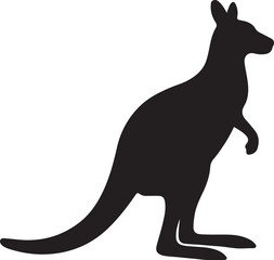 Kangaroo and its baby vector illustration
