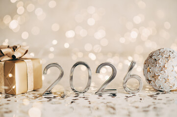 2026 text background. New year and business concept strategy.