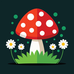 Cute Mushroom Illustration