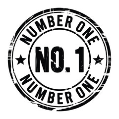 Vintage stamp celebrating number one achievement