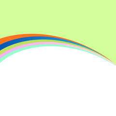 Abstract Colorful Wave Border Design Background