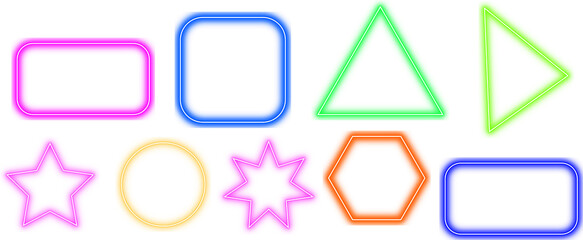 set of colorful paint splashes