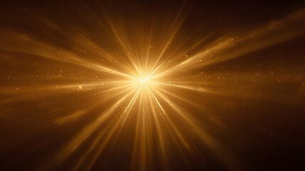 Yellow glowing light sun rays, star burst, spotlight.