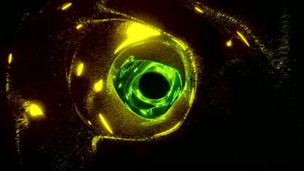 Seamless tunnel video loop creates a mesmerizing visual experience with radiant colors and dynamic movement for screensaver display