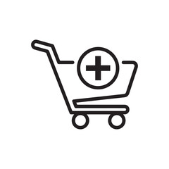 vector shopping cart icon
