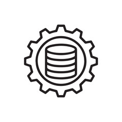 gear icon vector illustration