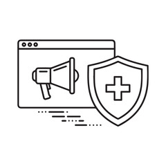 vector illustration of a icon of a security camera