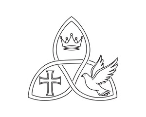 vector illustration of a symbol of water in a circle