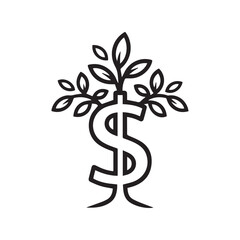 money tree with dollar sign