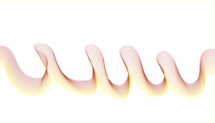 continuous coiled or spring-like pattern, dynamic, floating warm-toned coil.