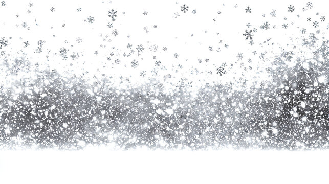 snow flakes on black background