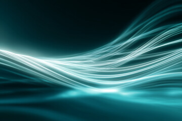 An abstract futuristic pattern of glowing neuro-pulse waves flowing across translucent grids, symbolizing advanced medical analytics and neurological health technology.