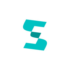 Simple and elegant letter S vector template