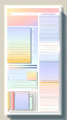 blank planner for a diary  AI generated