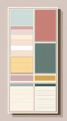 blank planner for a diary  AI generated