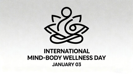 Lotus meditation symbol, for physical and mental well-being, energy healing, and international commemoration, suitable for health public welfare activities and wellness promotion materials.
