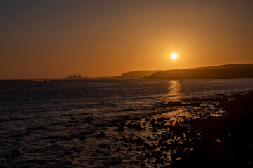 Coucher de soleil sur Meloneras &agrave; Gran Canaria 