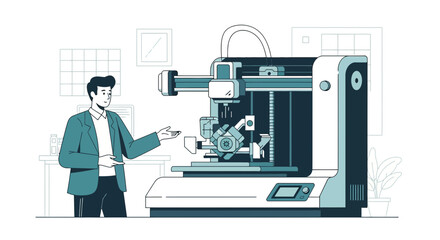 Innovative 3D printing technology presentation showcasing product design and manufacturing