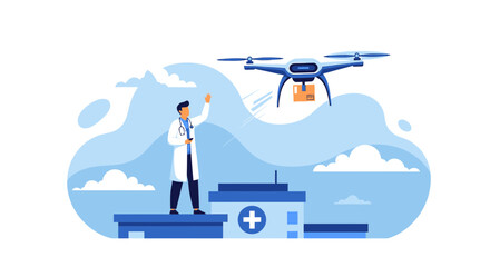 Innovative healthcare delivery using drones, streamlining medical supply chains in modern medicine