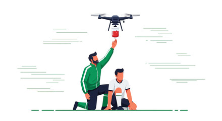 Innovative healthcare solution: Blood transfusion delivered by drone after sports injury
