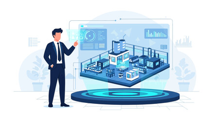 Innovative industrial management: a futuristic approach to factory automation visualization