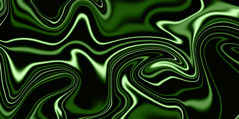 Abstract beautiful green swirl liquid background. acrylic liquid textures with spots and splashes of color paint. Colorful liquid fluid inks creative texture. colorful marble surface.