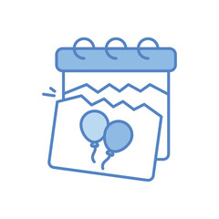Birthday Date vector icon